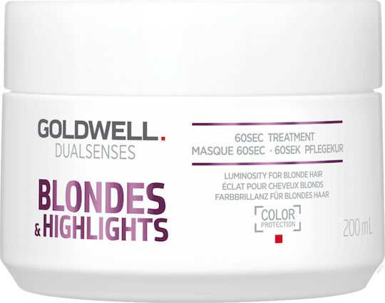 xlarge_20210318104045_goldwell_dualsenses_blonde_highlights_60_sec_treatment_masque_200ml Goldwell Dualsenses Blonde & Highlights 60 Sec Treatment Masque 200ml - Image 1