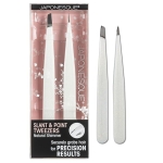 SLANT & POINT TWEEZERS NATURAL SHIMMER JAPONESQUE